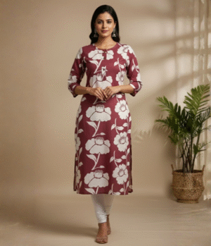 Cotton Blend Umbrella Kurti