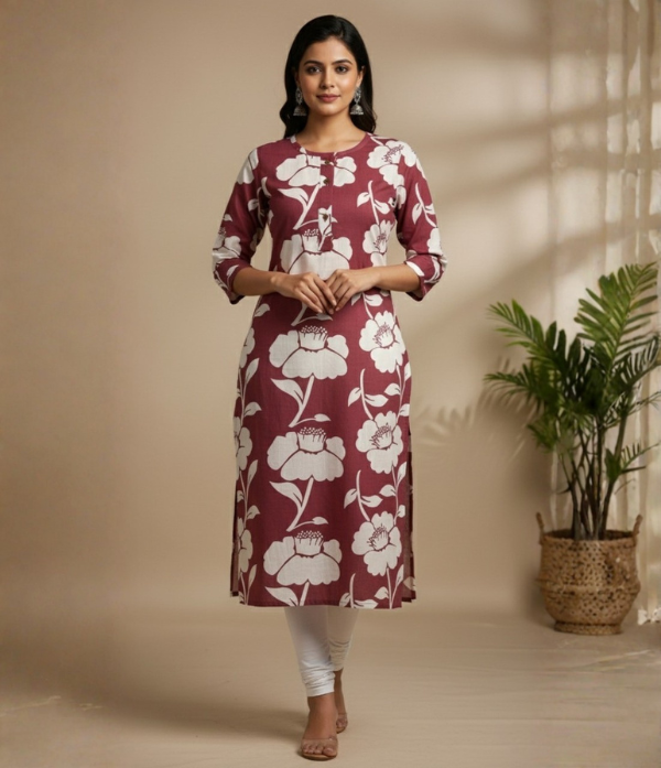 Cotton Blend Umbrella Kurti