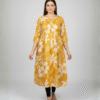 Floral Print fit & Flare Kurti Cotton Blend