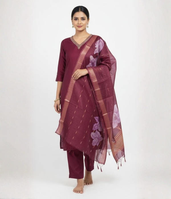 Traditional Elegant Rayon Kurti set