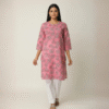 Women Floral Printed kurti Cotton Blend