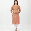 Women Floral Printed kurti Cotton Blend