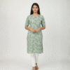Women Floral Printed kurti Cotton Blend