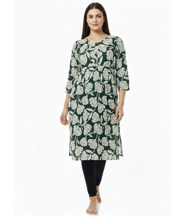 Floral Printed Cotton Blend Kurti