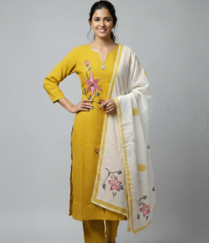 Soft Cotton Kurti Bottom Printed Dupatta Set