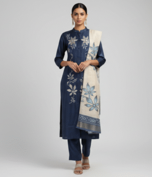 Cotton Blended Kurti Bottom Printed Dupatta Set