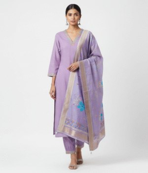 Viscos Rayon Kurti Bottom Digital Printed Dupatta Set