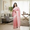 Banarasi Brocade Flower Print Saree