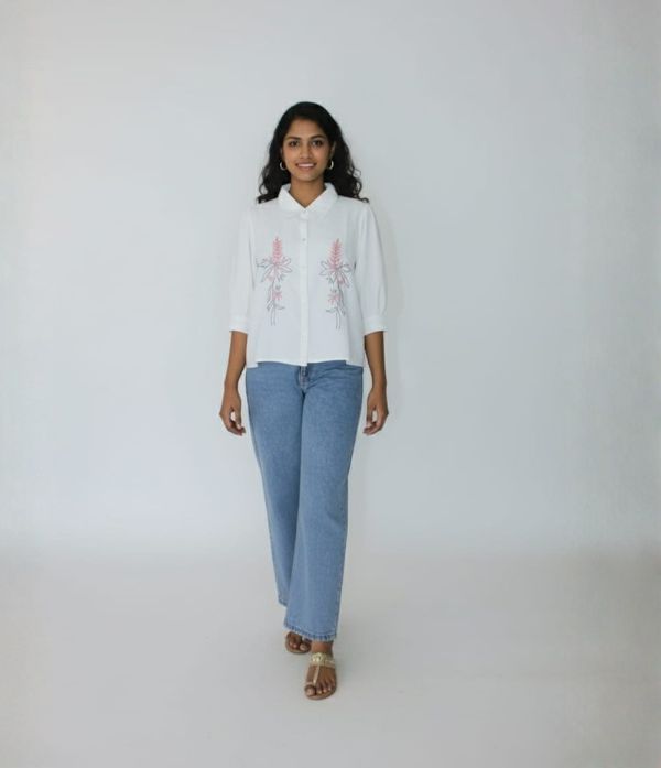 Chiffon Crop Shirt