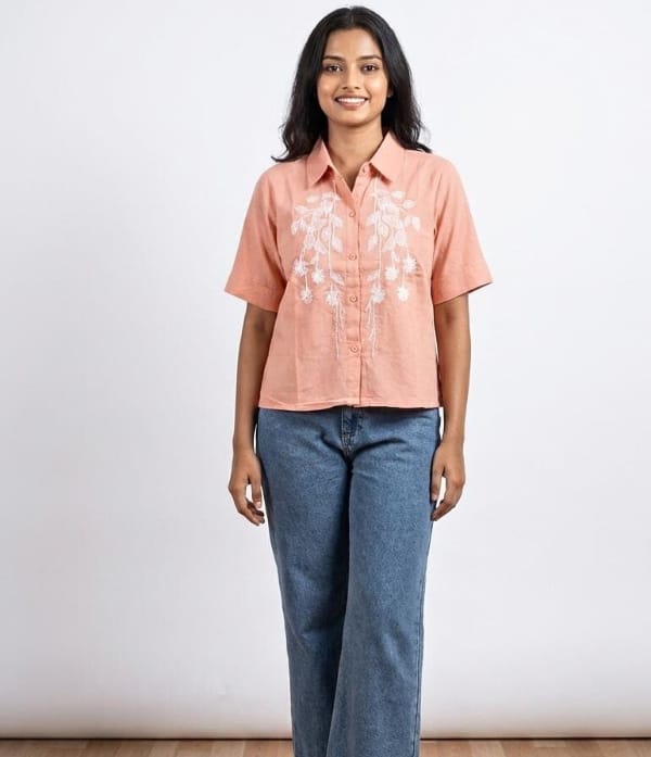 Cotton poplin shirt