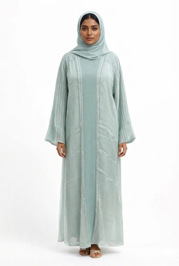 Outer organza cloth Inner cey cloth Abaya