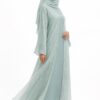 Outer organza cloth Inner cey cloth Abaya